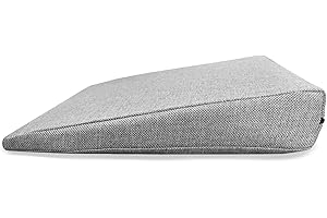 ‎POKAR POKAR Keilkissen Stuhl Sitzkeil Ergonomisches Sitzkeilkissen Bürostuhl Kissen Orthopädisch Keilkissen Autositz Schaumstoff, Grau, 38 x 38 x 8/2 cm