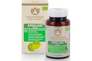 ‎MAHARISHI AYURVEDA Maharishi Ayurveda Amalaki Super Herb | 100% reinstes Amla Frucht-Pulver | reiche Quelle an Vitamin C | 60 Tabletten | vegan | 1er Pack (60 Tabletten 1er Pack, Bio)