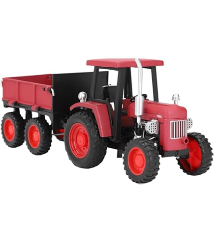 Driven By Battat Micro Tracteur Avec Remorque - Jouet Lumineux Et Sonore Pour Enfants Dès 3 Ans