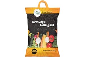 TrustBasket Enriched Organic Earth Magic Potting Soil (5 Kg) | Garden Soil | Potting Mix Soil Fertilizer for Plants