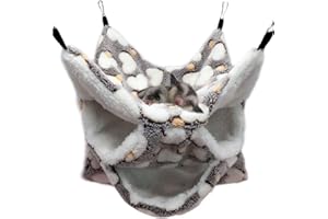 Oncpcare - Amaca Piccola Gabbia per Animali Domestici, Triplo Strato Amaca per criceti, cuccia per Animali Piccoli Chinchilla Pappagallo, Zucchero, furetti per ratti, criceti, ratti