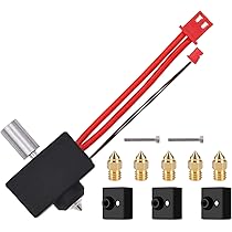 Kobra 3 Buses Volcaniques En Laiton à Haut Débit, Amovibles à Haute Température, Résistantes à L'usure, Haute Dureté, Buse Filetée M6 Pour Anycubic Kobra 3 Buses Hot End Kit (0,2 Mm