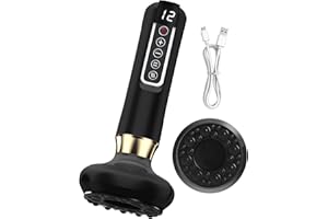 ‎AISCHENS Aischens Elektryczne Urządzenie do Masażu Bańkami,Masażer Antycellulitowy na Nogi/Brzuch/Ręce,Urządzenie Antycellulitowe, Aparat do Drenażu Limfatycznego z 12 Programami & 4 Trybami (Czarny)