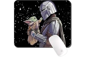 Ert Group Tappetino per mouse originale e con licenza ufficiale Star Wars, modello Baby Yoda 019, tappetino per mouse antiscivolo per computer, rettangolo 220mm x 180mm