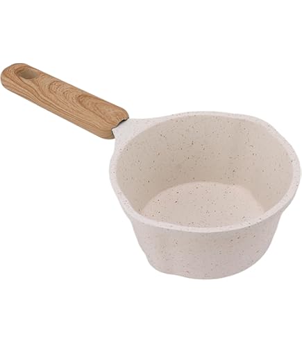 Set Pentole Induzione Pentola Per Induzione Con Coperchio – Antiaderente – Piccola Casseruola Con Manico – 18 Cm – Pentola Per Latte In Rame – Fornelli Gas, Elettrici Padella Elettrica