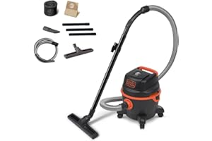 Black+Decker Aspirador Multiuso BXVC15PE de sólidos y líquidos (1200 W, 15 l)