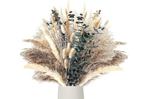 Anlising Pampas Secas Decoracion, Hierba de Pampas Natural, Hierba de la Pampa, Decoración de Hierba de Pampas Seca, Ramo de Hierba, para Decoracion Hogar, Decoracion Boho Fiestas, Bodas