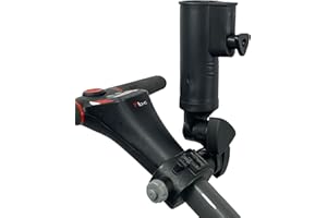 TS GOLF Motocaddy Powakaddy Support universel pour parapluie de golf Compatible avec tous les modèles Support de chariot de golf Support réglable pour chariot de golf