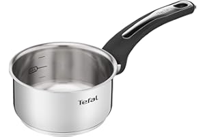 Tefal Emotion Casserole 14 cm inox, Garantie 10 ans, Base épaisse pour une diffusion de chaleur homogène, Design élégant, Poignée robuste, Induction E3012704