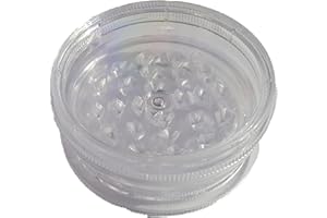 JOY STORE Plastikowy młynek do tytoniu i przypraw. Przenośny młynek 60mm do mielenia tytoniu i przypraw. (Biały)