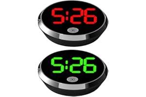GENERIC Car Mini Digital Clock for Dashboard, Waterproof Small Digital Clock -Sticky Car Accessories with Clear LCD Screen Case Function for Automotive Interior Dashboard