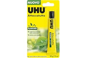 UHU Colla Attaccatutto senza solventi, sicura per l'utilizzo dei bambini 20ml blister