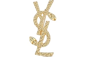 OLIWAN Silber/Gold Broschen Brief Brosche Damen Große Broschen Broschenbroschen für kleidung Geschenk