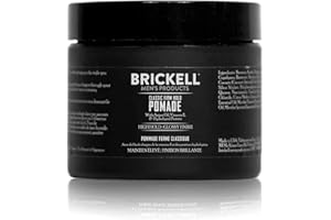 BRICKELL MEN'S PRODUCTS Brickell Men's Pomata ferma Uomo, Naturale e Biologica, con Tenuta Forte e Finitura lucida, 59 mL, Profumata