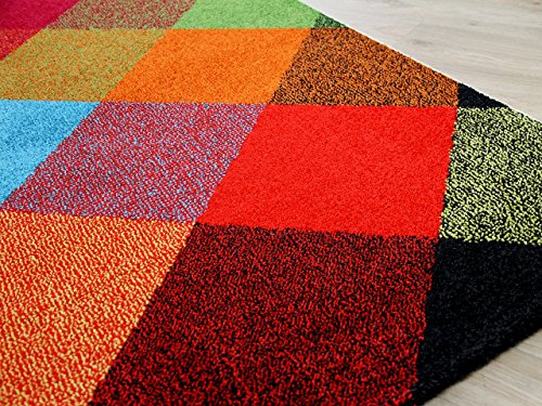 Designer Teppich Funky Karo Bunt in 4 Größen - 3