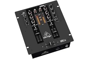 Behringer PRO MIXER NOX101 Premium 2-Kanal DJ-Mixer mit voller VCA-Steuerung und Ultraglide Crossfader