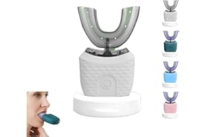 GENERICO Scandinavian Smiles Toothbrush, U Shaped Toothbrush, 360° Oral Cleaning, Hands-Free Auto-Cleaning With 3 Modes, Effortless Oral Care (White)