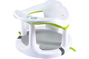 NUPAQUE Baby Bath Seat | Rotatable Bath Seat | Non-Slip 6-18 Month Baby Shower Chair | Design Ergonomic Baby Seat with Non-Slip Pad | Suitable from Newborn