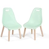 B. spaces - Set di 2 sedie per bambini Menta con gambe in legno - mobili in legno per bambini, stabili, eleganti con gambe in