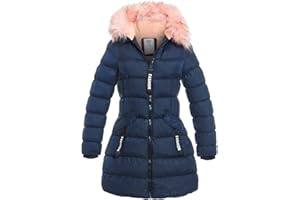 SS7 Girls Padded Parka Coat Faux Fur Fleece Lined Jacket Age 3 4 7 8 9 10 11 12 13