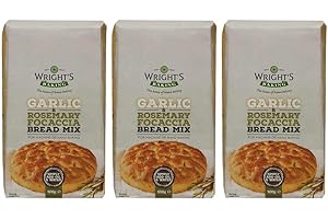 WRIGHTS BAKING Wright's Baking Garlic & Rosemary Focaccia Bread Mix 500g (Pack of 3)