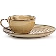Shay Coffee Cup Saucer Set, Smoke, 250ml | Ceramic Mug | Glossy Finish | Mug for Coffee | Ceramic Coffee Mug | Coffee Cup | Porcelain | Microwave Safe (Coffee Cup Saucer - Smoke)