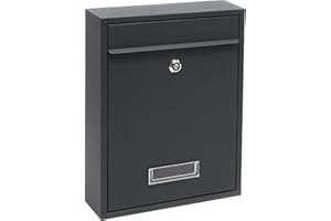 Kippen 10006AN – Buzón de Correo, Modelo Mail, Color Antracita, Dimensiones: 320 x 215 x 90 mm