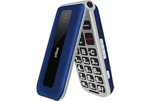 artfone F20 Telefono Cellulare per Anziani, Flip Cellulare Anziani con Tasti Grandi|2G GSM|2.4" Display|SOS|1000mAh Batteria|Funzione MMS|Supporto SIM Doppio|Chiamata Rapida|Radio FM|Torcia -Blu