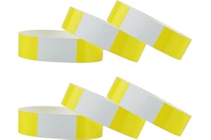GUDQVOZIHG 100 Braccialetti Di Carta Per Eventi,Braccialetto Di Identificazione,Impermeabili Braccialetti Discoteca Braccialetti D Ingress Braccialetti Identificativi Per Festival Musicali Concerti Concorsi