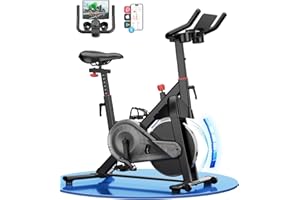 Copant Heimtrainer Fahrrad mit Verstellbarem Magnetwiderstand, Ergometer Hometrainer für Zuhause 136kg mit Tablet-Halter, Hometrainer Fahrrad mit App, Indoor Fitnessbike für das Fitnessstudio zu Hause