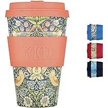 Ecoffee Cup – Wiederverwendbare Kaffeetasse Aus 100% Pflanzlichem Material, 400 Ml, Mit Silikondeckel
