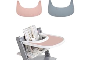 Nizirioo 2 Pezzi Tovaglietta Per Seggiolone, Tovaglietta Per Bambini, Tovaglietta Bambini Tovagliette In Silicone Antiscivolo Lavabile Con Nastro Trasparente Sul Retro Per Bambini Neonati(Blu + Rosa)