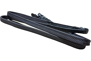 Countrypride Leather Rubber Grip Reins for Bridle in Black Brown Size Full-Shetland