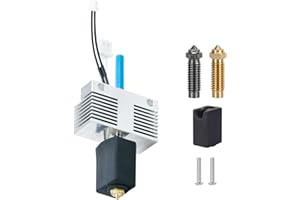 HzdaDeve Hotend for Elegoo Neptune 4 Plus/Neptune 4 Max Print Head Extruder Hot End Kit Heater Block Heating Cartridge Thermistor with Extra 1PC Hardness Nozzle 1PC Brass Nozzle 1PC Silicone Cover