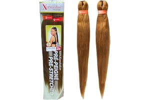 TBL PRO Xpression Pre-Stretched Braiding Hair - 100% Kanekalon, Itch-Free, Lightweight, Hot Water Set, 46" - 160g. (XP_PS_27)