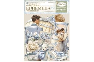 Stamperia - Ephemera for Scrapbooking, Albums, Card Making, Bullet Journalling and More, Adhesive Paper Cut Outs, Easy to Apply, Perfect for Hobbies, Crafts, and Gifting (Timeless)