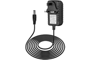 NANGILO AC Adapter 100-240V 50 60HZ, 12V 2A Power Supply, AC/DC Adapter 100-240V 50/60HZ, 5.5mm x 2.5mm Plug for LED Strips/Security Camera Monitor/Wireless Routers/and WIFI IP/Audio/Video Devices(1m Cable)