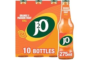 J2O Fruit Blend, Orange and Passion Fruit, 10 x 275ml