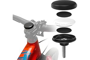 NICEDACK Airtag Fahrradhalterung, AirTag-Fahrrad Mountainbike Anti-Diebstahlschutz, Air Tag Fahrradhalterung Wasserdicht,Passend für alle MTB-Bikes mit A-Headset Größe 31,8 mm