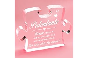Giftasy Patentante Geschenk - Acryl Puzzle, Patin Geschenk, Beste Patentante Geschenk