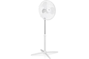 Tristar VE-5755 Standventilator – 45 W – 40 cm Ø – 115 cm Höhenverstellbarer – 3 Geschwindigkeitsstufen – Oszillierend 85°