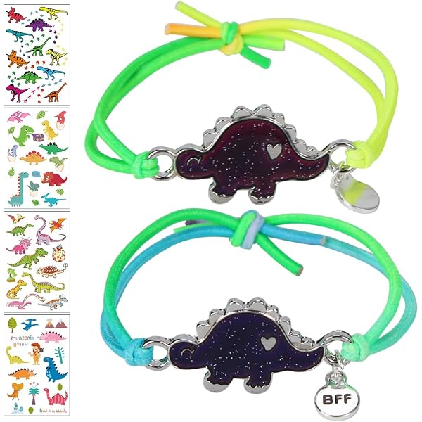 Flintronic Bracelet D'amitié Pour Enfants, Bracelet Pour Fille, 3 Pièces Bracelets Tressés Réglables, Cadeau Fille Pour Fête D'anniversaire, M, Polypropylène