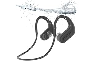SANOTO Kopfhörer Schwimmen, In Ear Kopfhörer Bluetooth 5.4, IPX8 Unterwasser Kopfhörer Schwimen 8G MP3 Player Sport Kopfhörer zum Schwimmen Laufen, Surfen