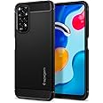 Spigen Rugged Armor Cover Compatibile con Xiaomi Redmi Note 11 e Xiaomi Redmi Note 11S - Nero
