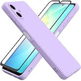 CONSTRAIN - Samsung Galaxy A07 ile uyumlu Kılıf Kamera Korumalı Yumuşak Renkli Silikon + 9H Ekran Koruyucu Cam 2in1 Set - Lil