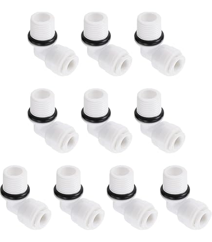 sourcing map Gomito in plastica Push to Connect Tubo Raccordo 12mm Tubo OD Pneumatico Air Push Fit Lock Raccordo Blu 10pcs