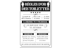 Zen et Ethnique Cadre en Toile Règles des Toilettes 2