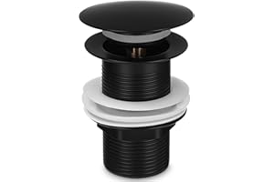 COTEPI Piletta Lavabo Bagno Senza Troppopieno,Piletta per Scarico Lavabo Universale,Piletta Lavabo Bagno,Piletta Click Clack Senza Troppopieno,Pop-Up Valvola di Scarico