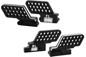 INJORA Soporte de Choque Múltiples Posiciones de Montaje Amortiguador Titular Aluminio CNC para TRX4M Defender 1/18 RC Crawler Upgrades