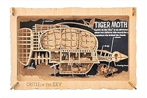 ensky Studio Ghibli Movie Castle in The Sky Paper Theater (Tiger Moth Airship) PT-WL01